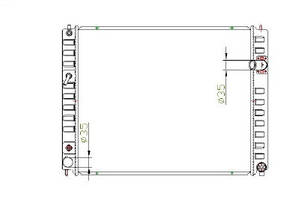 Радиатор охлаждения INFINITI FX50 Glyser 242991 (2008-2013)