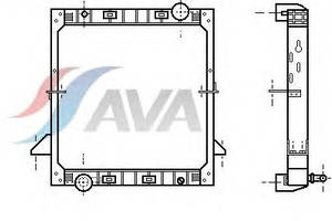 Радиатор охлаждения IVECO Eurotech (92-) Glyser 132036