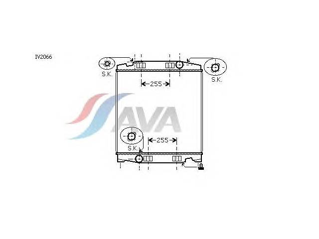 Радиатор охлаждения IVECO Stralis (03-) Glyser 132066