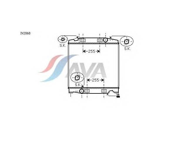 Радиатор охлаждения IVECO Stralis (03-) Glyser 132068