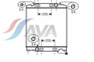 Радиатор охлаждения IVECO Stralis (03-) Glyser 132082