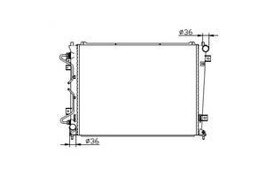 Радіатор охолодження KIA Carens III Glyser 152999 (2006-2013)