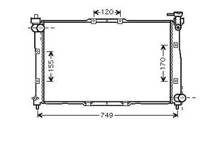 Радіатор охолодження KIA Clarus(96-) Glyser 152989