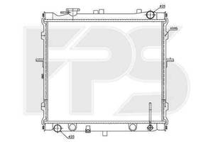 Радиатор охлаждения KIA (NISSENS) FP 40 A1097-X