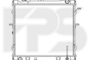Радиатор охлаждения KIA (NISSENS) FP 40 A1097-X