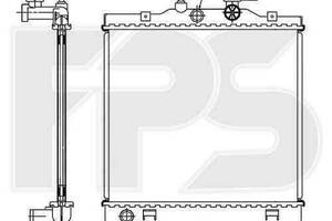 Радиатор охлаждения KIA PICANTO 2004-2008 / PICANTO 2008-2011 FP 40 A716-X