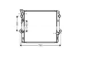 Радиатор охлаждения LEXUS GX460(02-) Glyser 372641