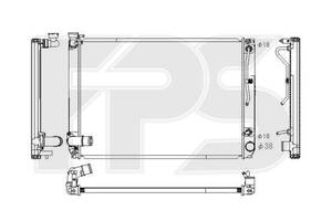 Радиатор охлаждения Lexus RX (04-08) 3.5 АКПП, кондиционер (RX350) (FPS) FP 81 A245