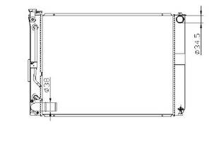 Радиатор охлаждения LEXUS RX300 Glyser 372648 (2003-2008)