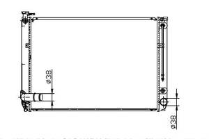 Радиатор охлаждения LEXUS RX350 Glyser 372996 (2005-2008)