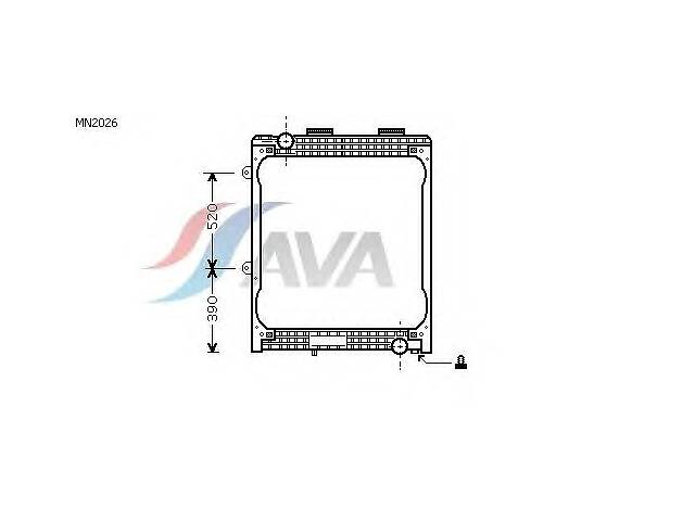 Радиатор охлаждения MAN F2000(94-) Glyser 182026