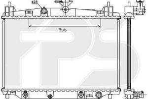 Радиатор охлаждения MAZDA 2 2007-2011 (DE) FP 44 A147-X