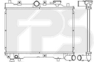 Радіатор охолодження MAZDA 323 1985-1989 (BF) / KOMBI -1994 (BW) FP 44 A1268-X