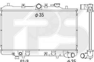 Радиатор охлаждения MAZDA 323 1985-1989 (BF) / KOMBI -1994 (BW) FP 44 A1270-X