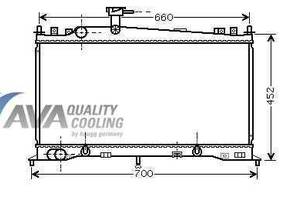 Радиатор охлаждения MAZDA 6(02-) Glyser 202161