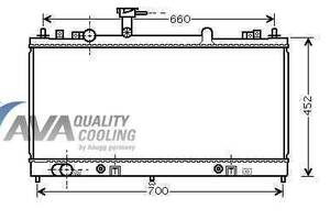 Радиатор охлаждения MAZDA 6 Glyser 202163 (2002-2007)