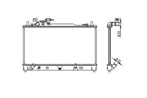 Радіатор охолодження MAZDA 6 Glyser 202228 (2007-2013)
