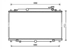 Радиатор охлаждения MAZDA 6(12-) Glyser 202280