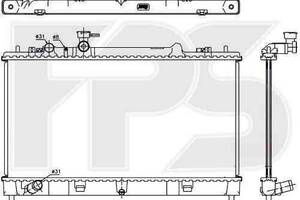 Радиатор охлаждения MAZDA 6 (GH) 2008-2010 FP 44 A283-X