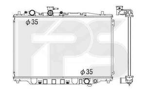 Радиатор охлаждения MAZDA 626 1988-1992 (GD) 1988-1996 (GV) FP 44 A1271-X