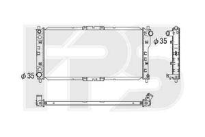 Радиатор охлаждения MAZDA 626 1992-1997 (GE) SDN / HB FP 44 A965-X