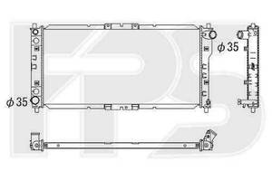 Радиатор охлаждения MAZDA 626 1992-1997 (GE) SDN / HB FP 44 A965-X