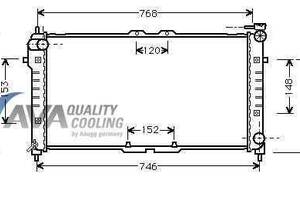 Радіатор охолодження MAZDA 626GE(91-) Glyser 202027
