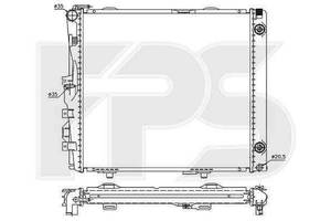 Радиатор охлаждения MERCEDES 124 1984-1996 (E-CLASS) FP 46 A211-X