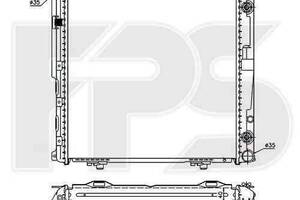 Радиатор охлаждения MERCEDES 124 1984-1996 (E-CLASS) FP 46 A212-X