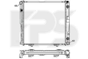 Радиатор охлаждения MERCEDES 124 1984-1996 (E-CLASS) FP 46 A212
