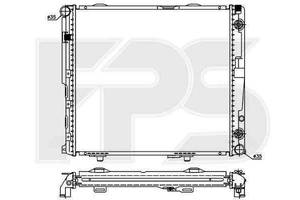Радиатор охлаждения MERCEDES 124 1984-1996 (E-CLASS) FP 46 A213-X