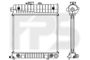 Радиатор охлаждения MERCEDES 202 1993-2000 (C-CLASS) FP 46 A246-X