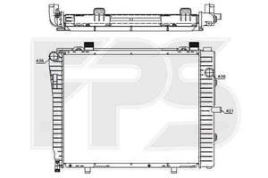 Радиатор охлаждения MERCEDES 202 1993-2000 (C-CLASS) FP 46 A982-X