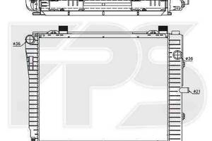 Радиатор охлаждения MERCEDES 202 1993-2000 (C-CLASS) FP 46 A982-X