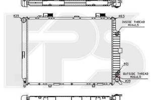 Радиатор охлаждения MERCEDES 210 1995-1999 (E-CLASS) FP 46 A232-X