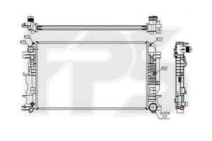 Радиатор охлаждения MERCEDES BUS SPRINTER 2006- FP 46 A60