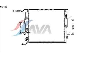 Радиатор охлаждения MERCEDES Vario T2 (96-) Glyser 212405