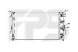 Радиатор охлаждения Mercedes Vito 639 АКПП (03-17) (FPS) FP 46 A77