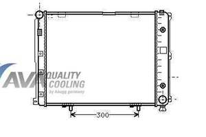 Радиатор охлаждения MERCEDES W124 (84-) Glyser 212068