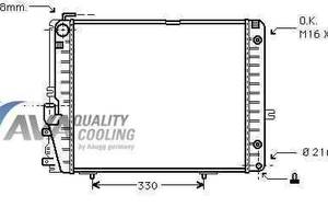 Радиатор охлаждения MERCEDES W124(84-) Glyser 212072