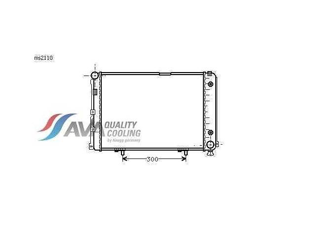Радиатор охлаждения MERCEDES W124(84-) Glyser 212110