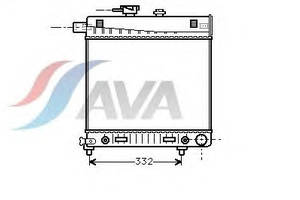 Радиатор охлаждения MERCEDES W202 C-Class(93-) Glyser 212150