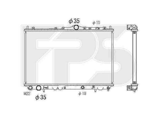 Радиатор охлаждения Mitsubishi Carisma 1.9 TD МКПП, без конд. (Koyorad) FP 72 A492-X