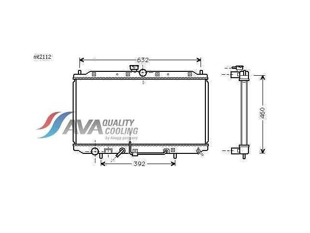 Радиатор охлаждения MITSUBISHI Carisma (95-) Glyser 222112