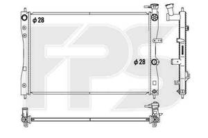 Радиатор охлаждения MITSUBISHI COLT 2004-2009 (Z30) FP 48 A1363-X