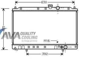 Радиатор охлаждения MITSUBISHI ColtIV(92-) Glyser 222064