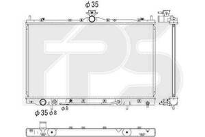 Радиатор охлаждения MITSUBISHI GRANDIS 2003-2011 FP 48 A08-X