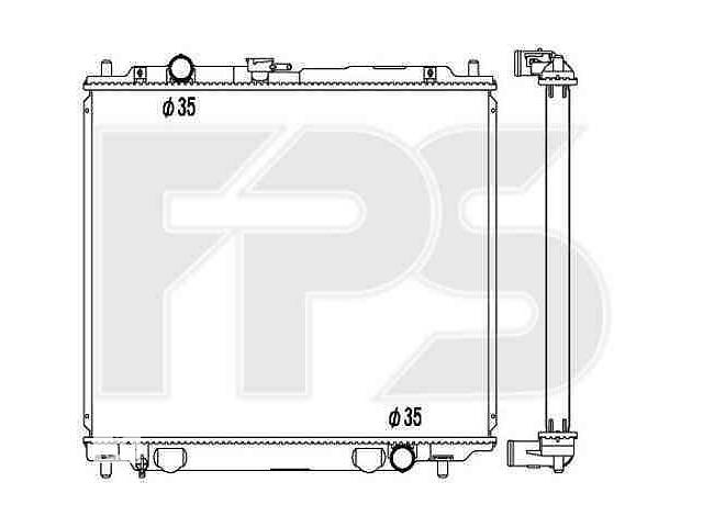 Радиатор охлаждения MITSUBISHI PAJERO II (V20) 1991-1999 FP 48 A1365-X