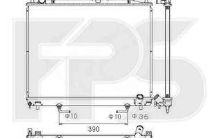 Радиатор охлаждения MITSUBISHI PAJERO III (V60 / V70) 2000-2002 FP 48 A1373-X