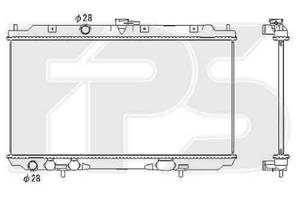 Радиатор охлаждения NISSAN ALMERA 2000-2002 (N16) FP 50 A612-X